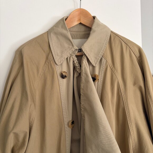 Ebani two-tone double-breasted cotton-gabardine trench coat (size IT 34) - Picture 10 of 12